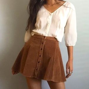 SOLD High Waisted Skater Skirt